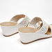 Le Confort Cutwork Slip-On Wedge Heels Sandals-Women%27s Heel Sandals-thumbnailMobile-3