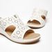 Le Confort Cutwork Slip-On Wedge Heels Sandals-Women%27s Heel Sandals-thumbnail-5