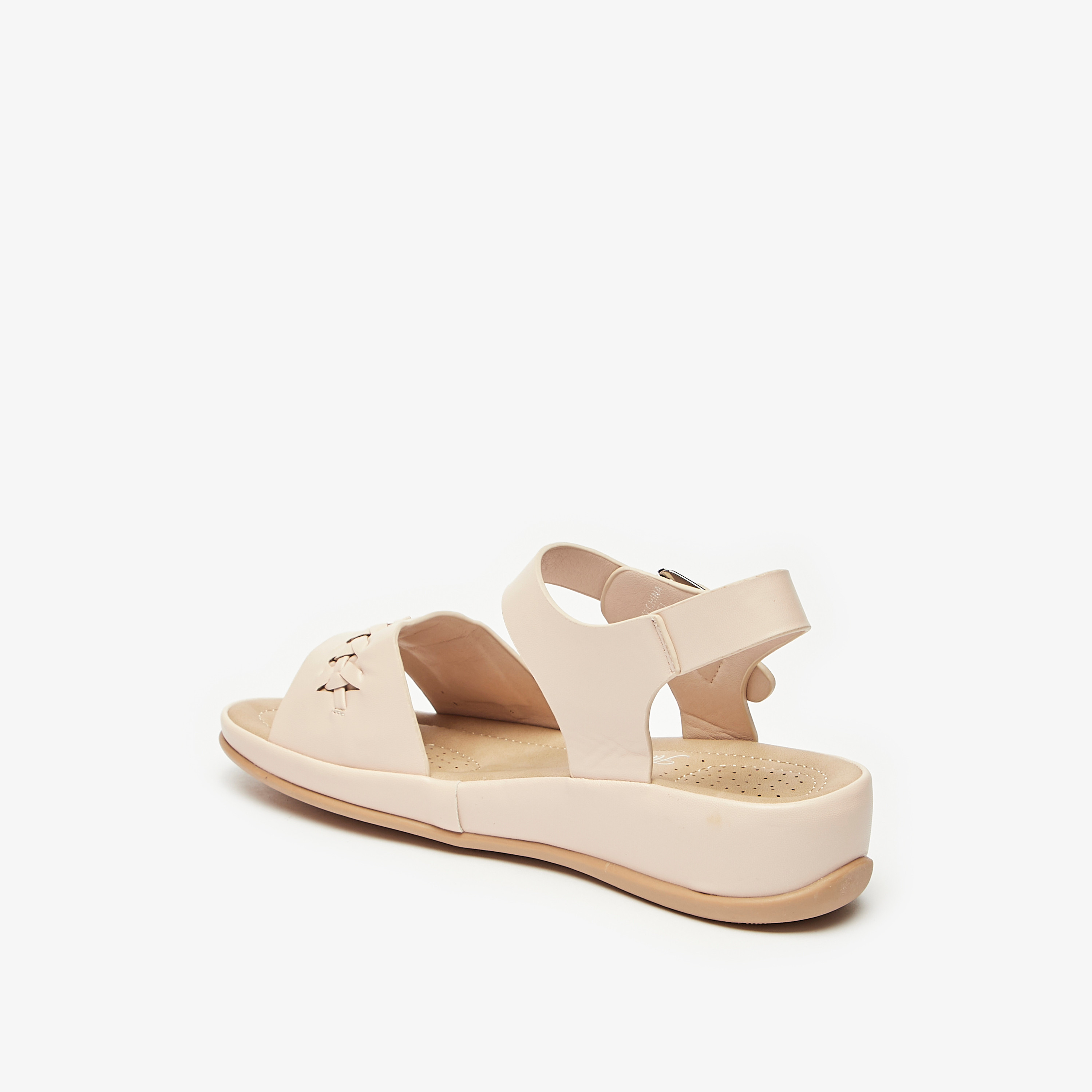 صندل بارز الملمس بإبزيم إغلاق من فلورا بيلا-women-shoes-flats-sandals-image-2