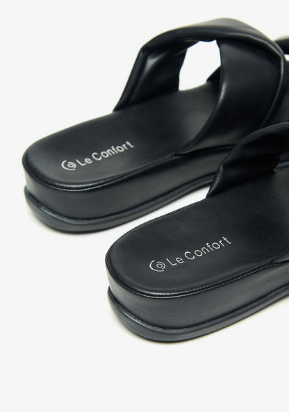 Le Confort Twisted Slip-On Slide Sandals