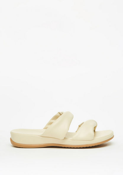 Le Confort Twisted Slip-On Slide Sandals-Women%27s Flat Sandals-image-0