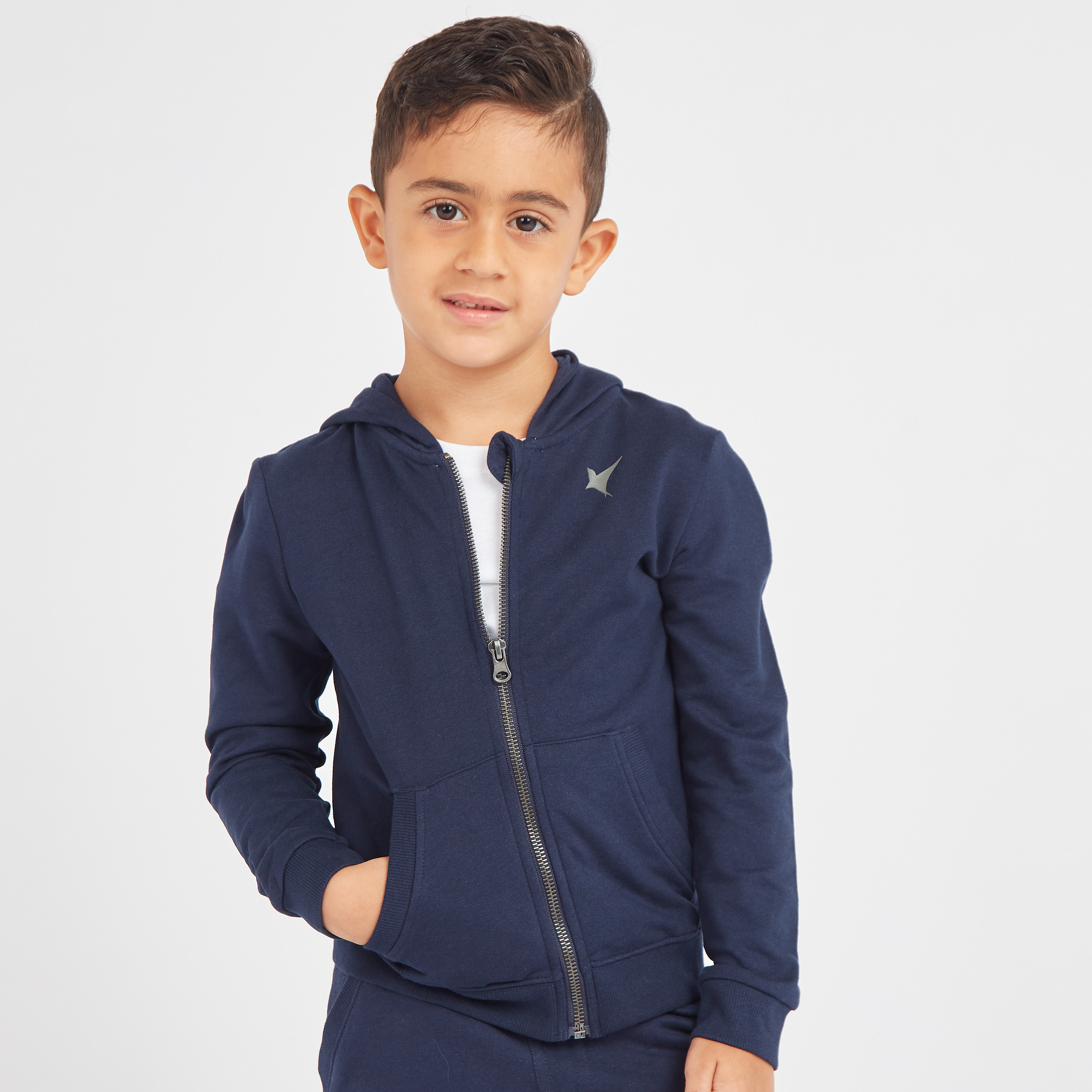 جاكيت سادة بأكمام طويلة وقبعة من جونيورز-boys-clothing-jacketsandcoats-image-1