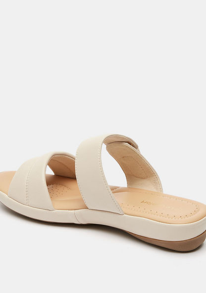 Le Confort Slip-On Slide Sandals with Buckle Detail-Women%27s Flat Sandals-image-3