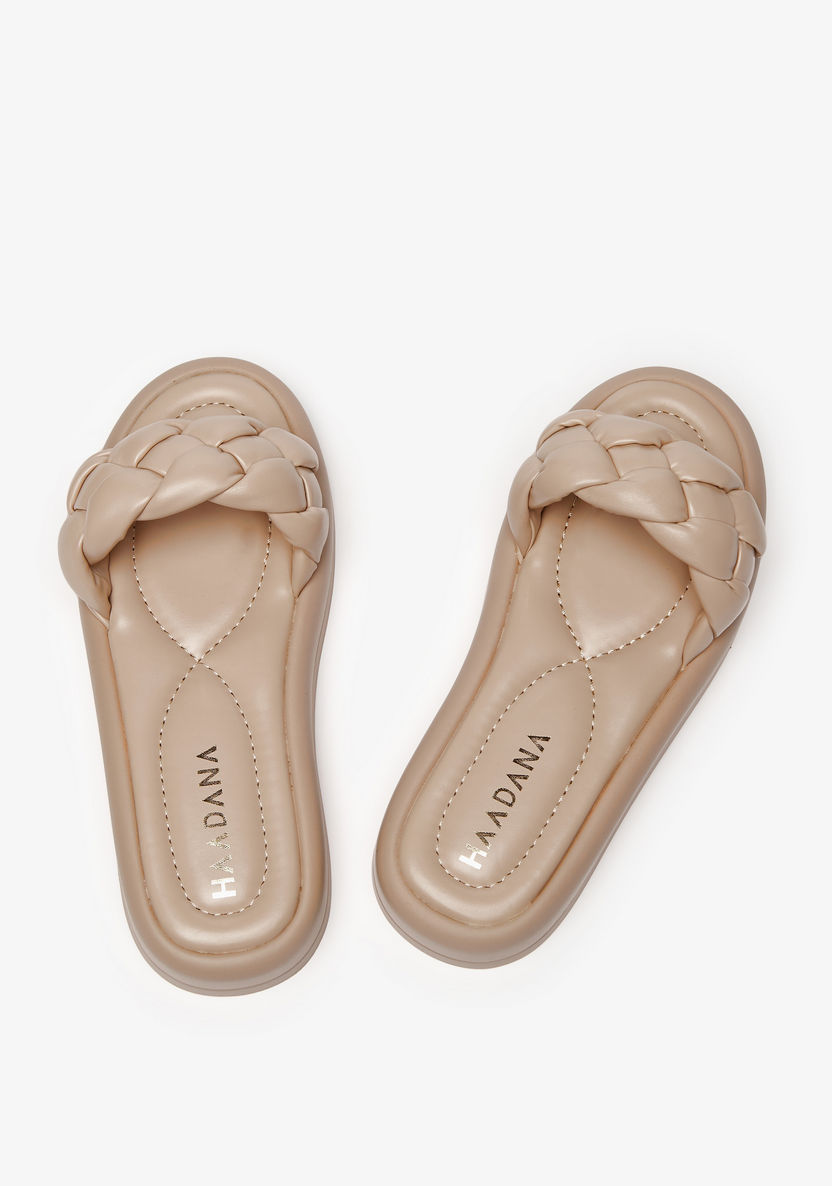 Haadana Braided Slide Sandals-Women%27s Flat Sandals-image-2
