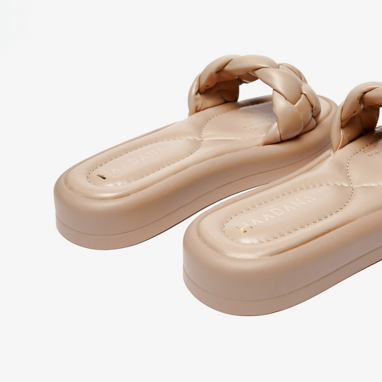 Haadana Braided Slide Sandals