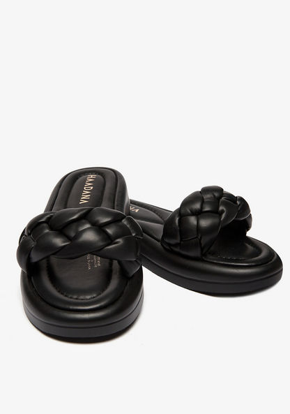 Haadana Braided Slide Sandals-Women%27s Flat Sandals-image-5
