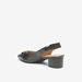 Celeste Women's Solid Slingback Pumps with Block Heels and Metallic Accent-Women%27s Heel Shoes-thumbnail-2