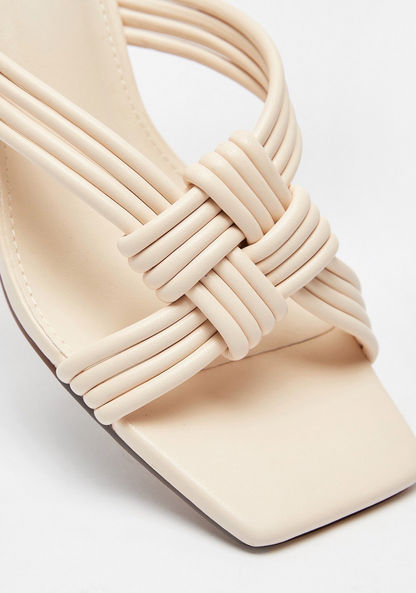 Celeste Women's Open Toe Knot Strappy Sandals with Kitten Heels-Women%27s Heel Sandals-image-3