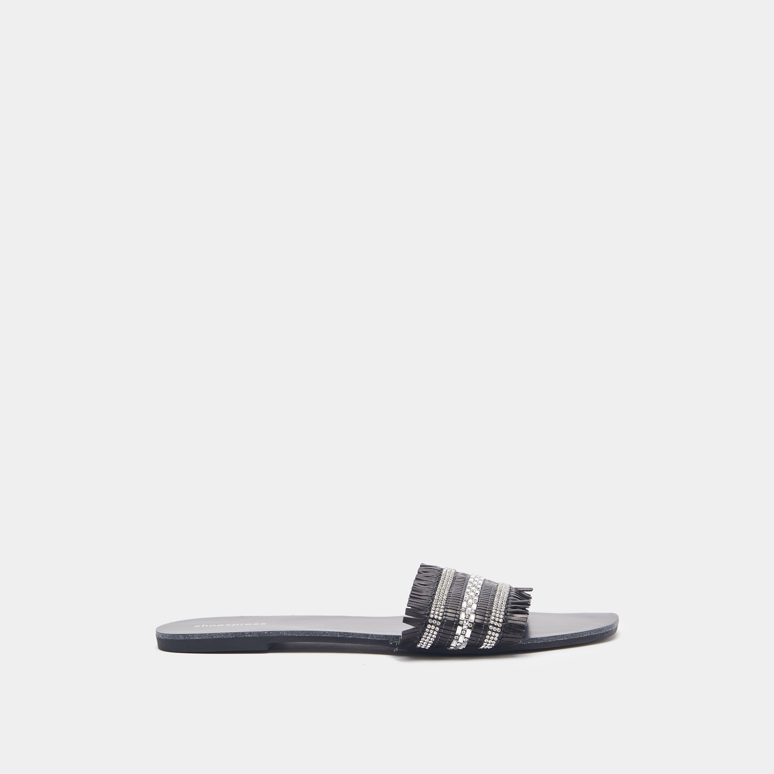 Off white fringe outlet sandals