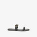 Celeste Women's Slide Sandals with Braid Detail and Buckle Accent-Women%27s Flat Sandals-thumbnail-1