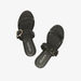 Celeste Women's Slide Sandals with Braid Detail and Buckle Accent-Women%27s Flat Sandals-thumbnail-2