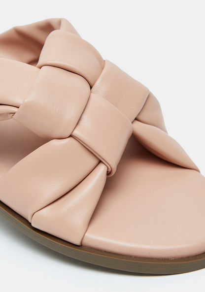 Celeste Women's Slip-On Slide Sandals with Woven Detail