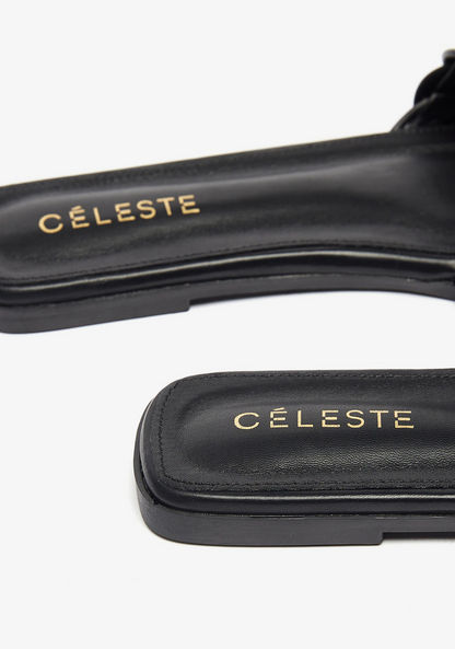 Celeste Women's Braided Slip-On Sandals-Women%27s Flat Sandals-image-3