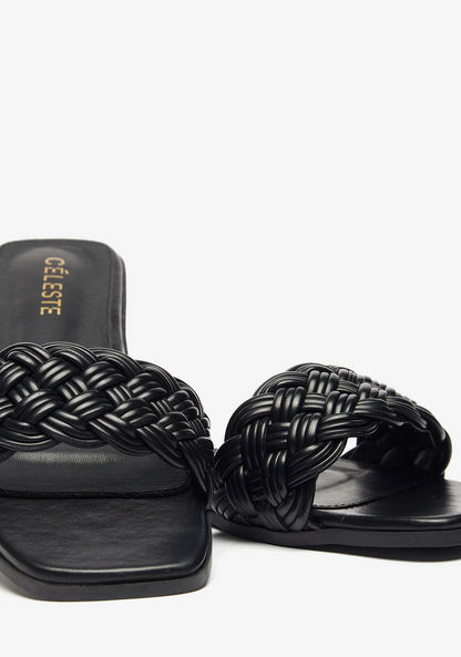 Celeste Women's Braided Slip-On Sandals-Women%27s Flat Sandals-image-5