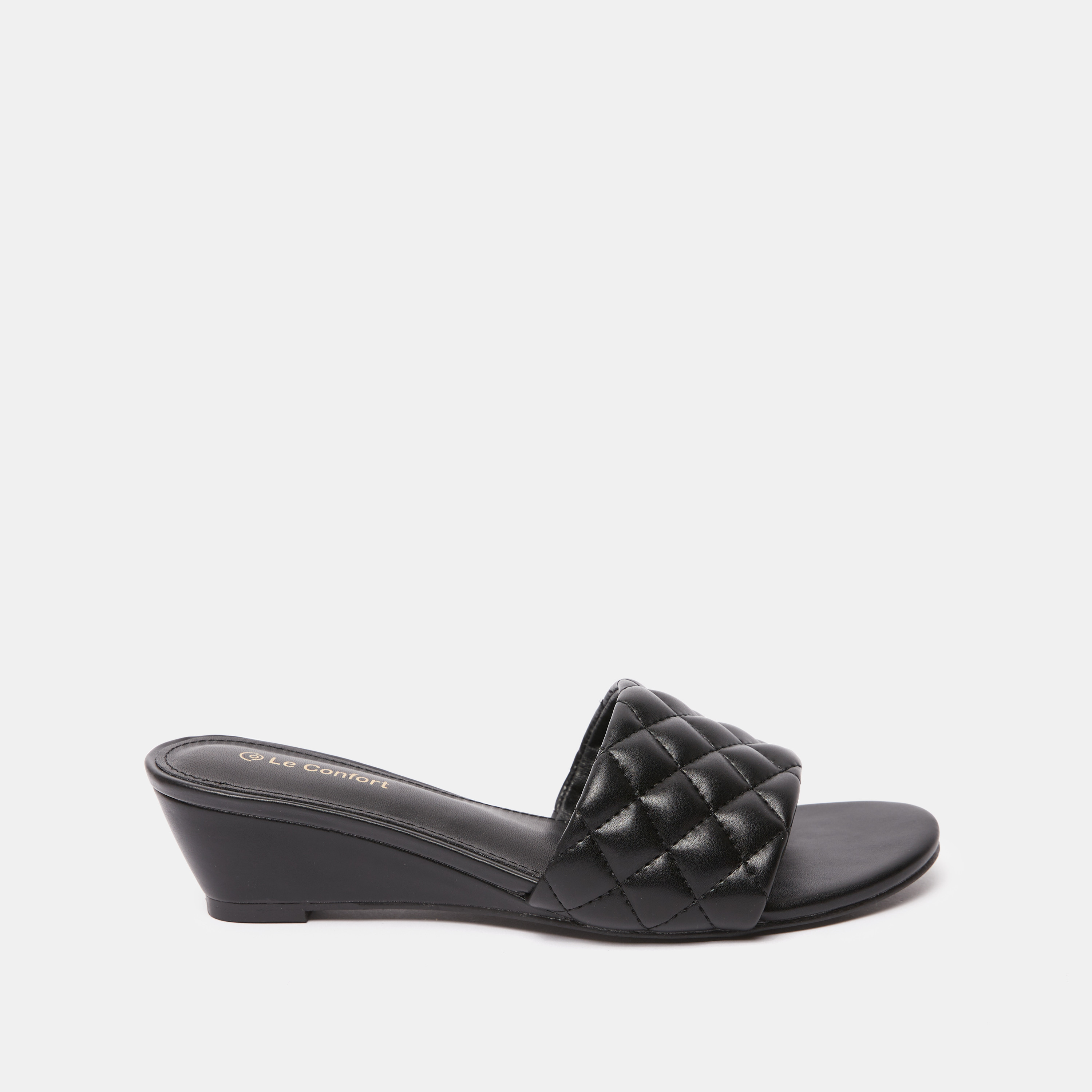 صندل خفيف مبطن بكعب ويدج من لو كونفورت-women-shoes-heels-image-1