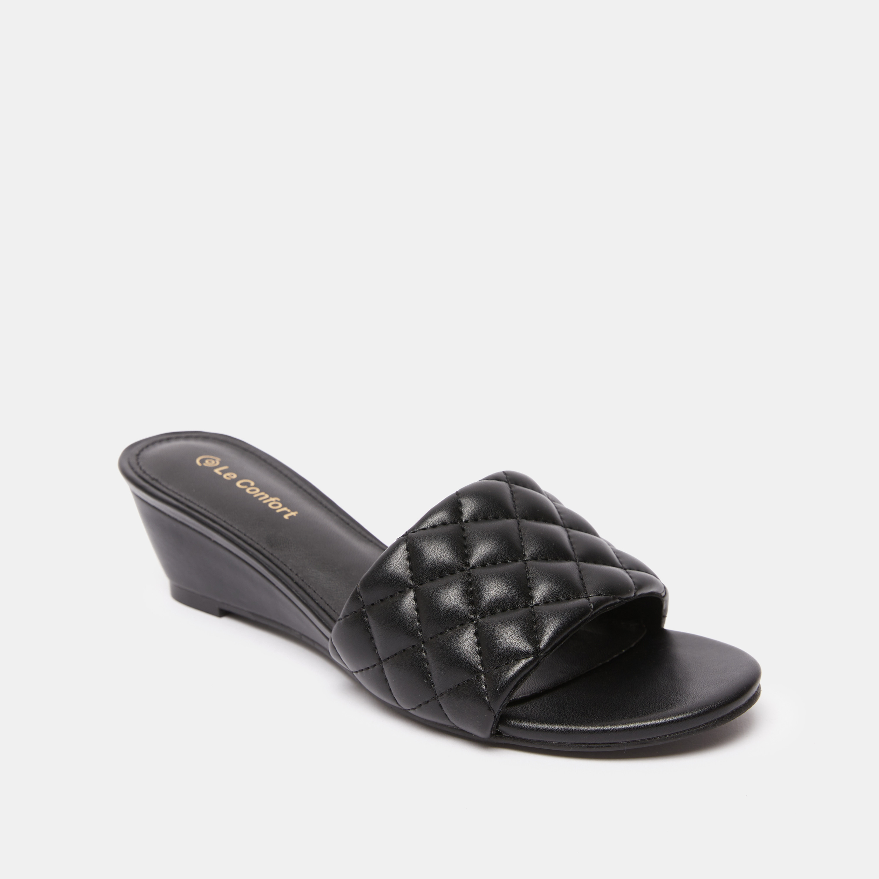 صندل خفيف مبطن بكعب ويدج من لو كونفورت-women-shoes-heels-image-2