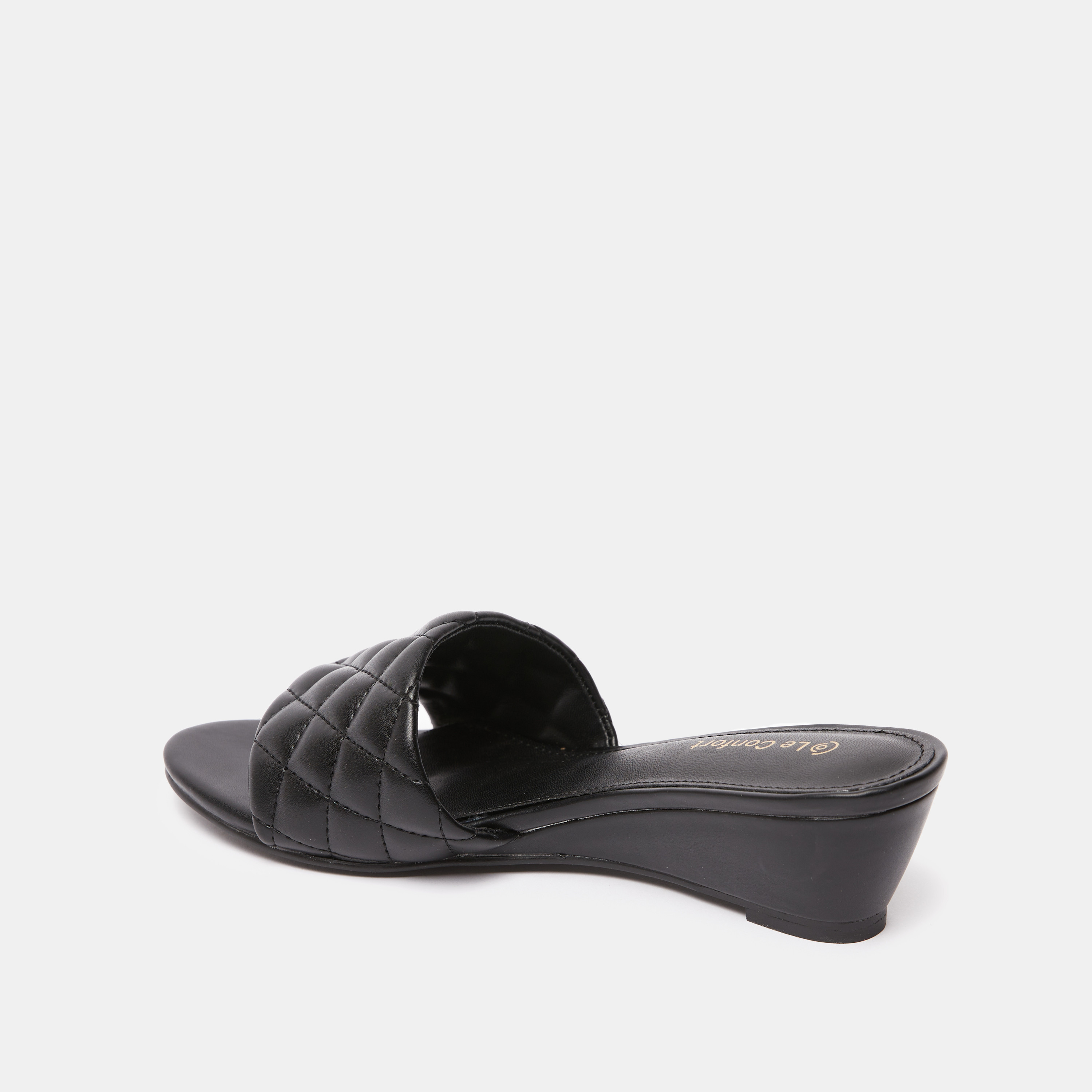 صندل خفيف مبطن بكعب ويدج من لو كونفورت-women-shoes-heels-image-3