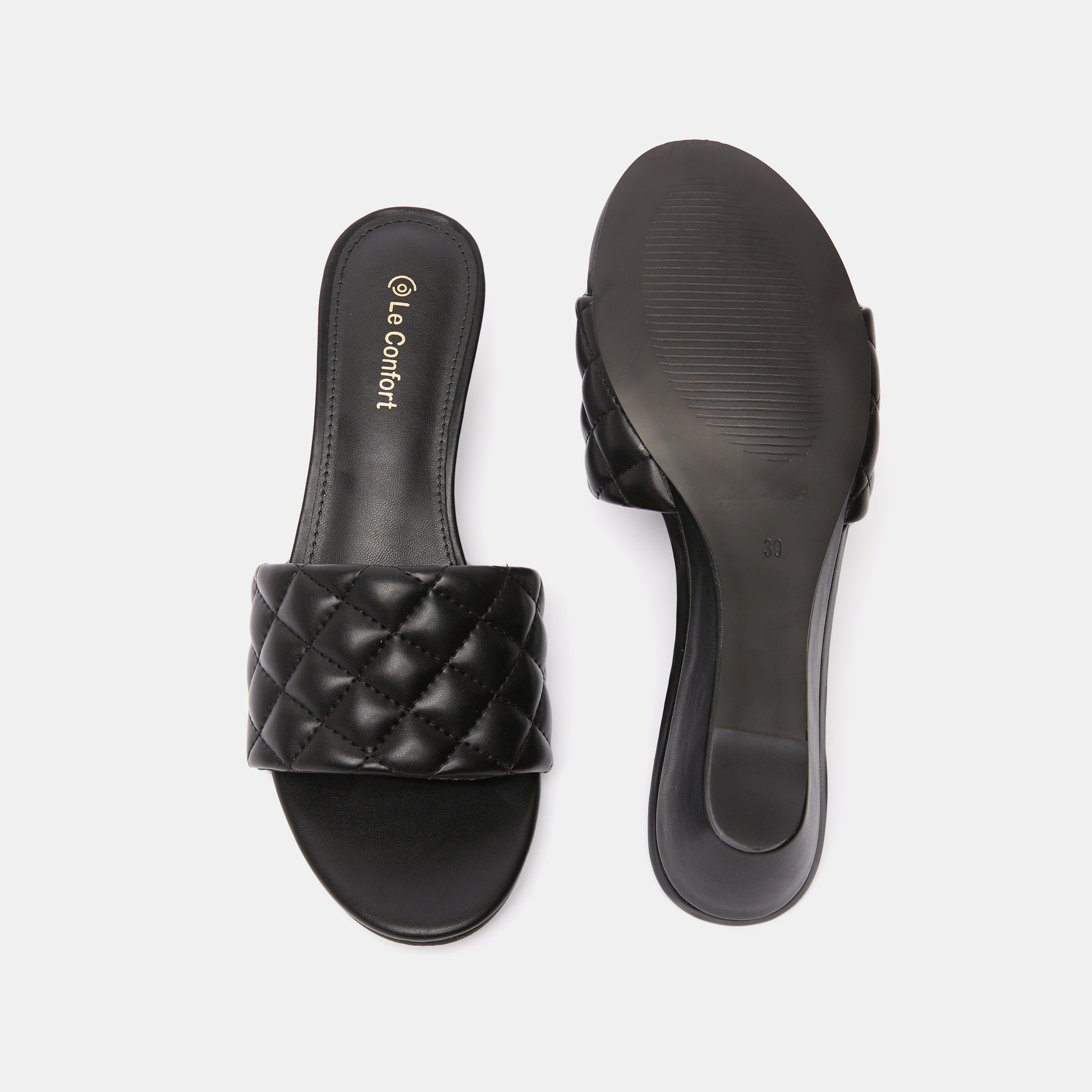 صندل خفيف مبطن بكعب ويدج من لو كونفورت-women-shoes-heels-image-5