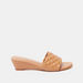 Le Confort Quilted Slide Sandals with Wedge Heels-Women%27s Heel Sandals-thumbnailMobile-0