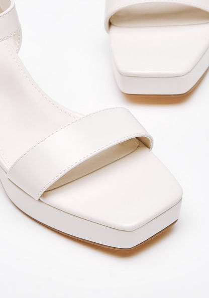 Celeste Women's Solid Sandals with Block Heels and Buckle Closure-Women%27s Heel Sandals-image-5