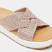 Le Confort Cross Strap Slip-On Sandals with Flatform Heels-Women%27s Flat Sandals-thumbnailMobile-3