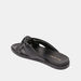 Le Confort Solid Slip-On Slide Sandals with Knot Detail-Women%27s Flat Sandals-thumbnailMobile-2