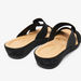 Le Confort Embellished Slide Sandals with Cross-Over Straps-Women%27s Flat Sandals-thumbnailMobile-3