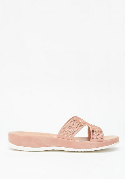 Le Confort Embellished Slip-On Sandals