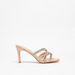 Celeste Women's Glittery Slip-On Sandals with Stiletto Heels-Women%27s Heel Sandals-thumbnail-1