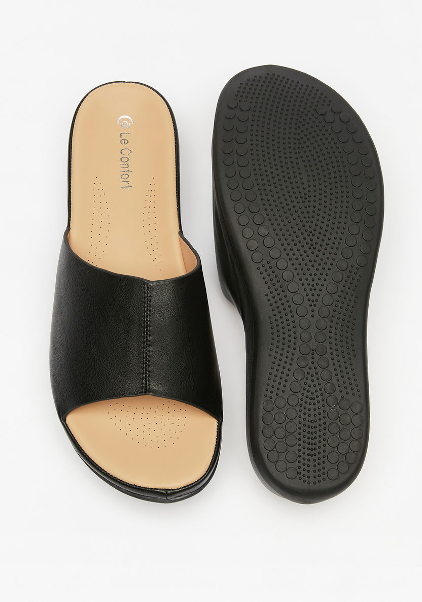 Le Confort Open Toe Slip-On Sandals-Women%27s Flat Sandals-image-3