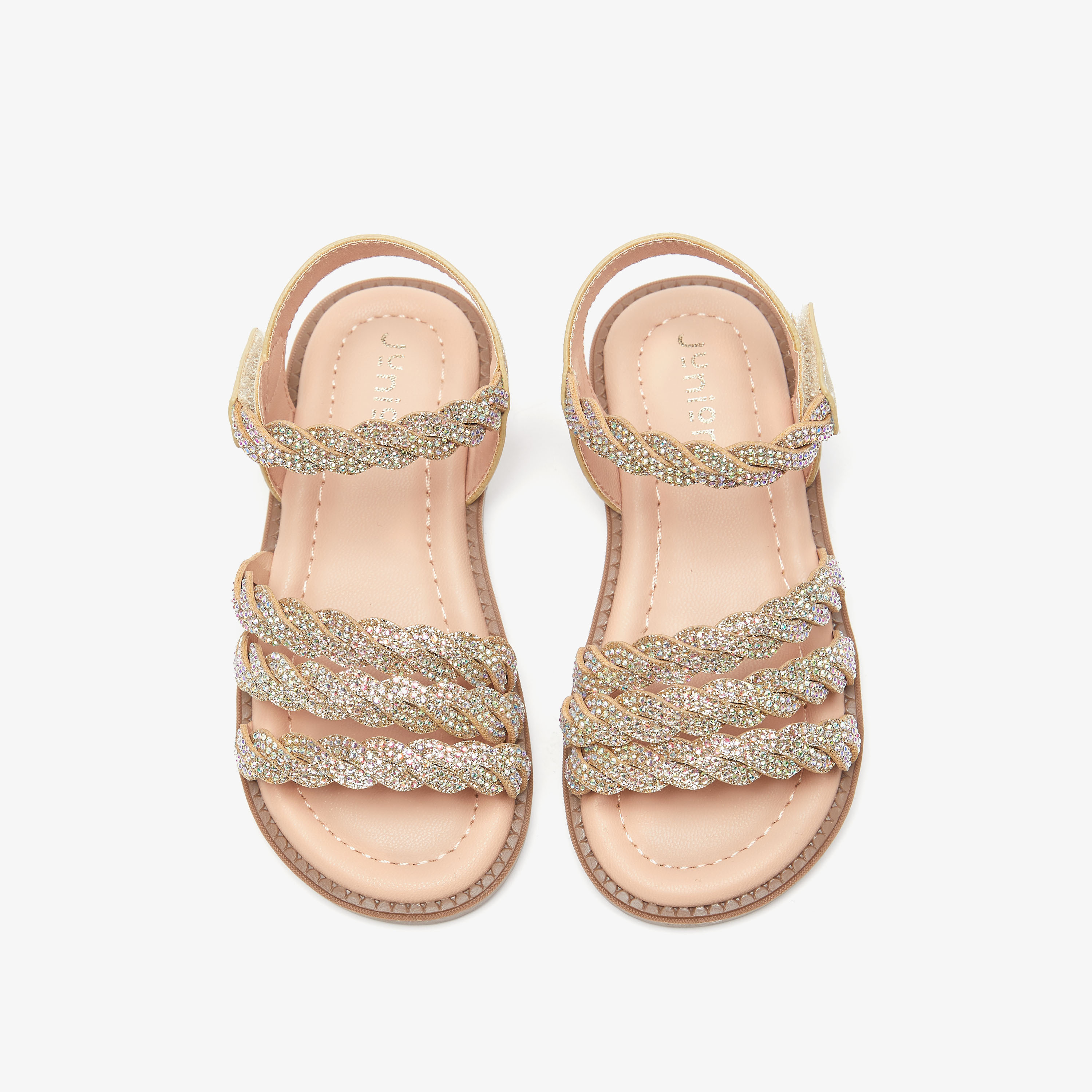 Embellished open sale toe sandals