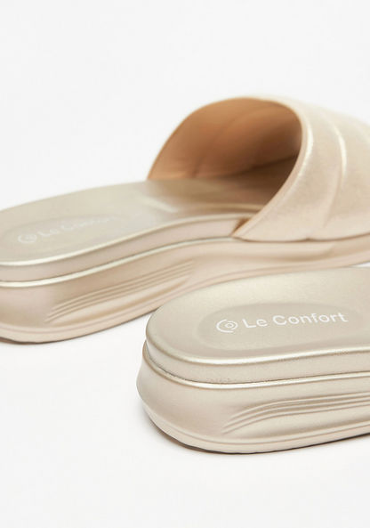 Le Confort Solid Slip-On Flat Sandals