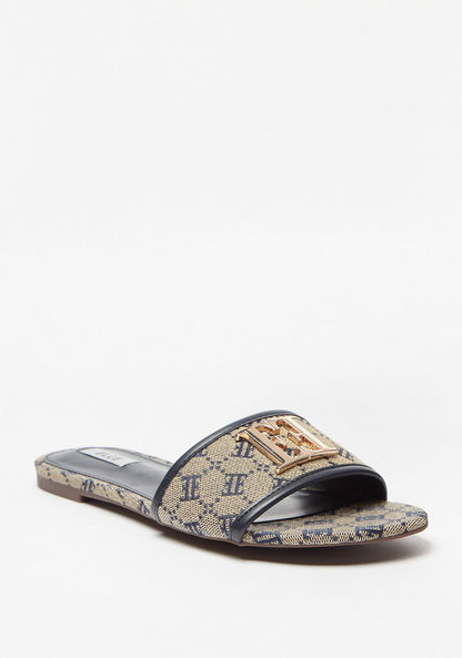 Elle Women's Embellished Slip-On Slides-Women%27s Flat Sandals-image-1