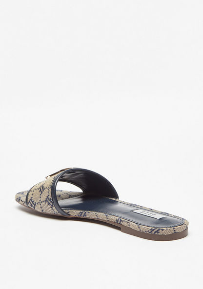 Elle Women's Embellished Slip-On Slides-Women%27s Flat Sandals-image-2