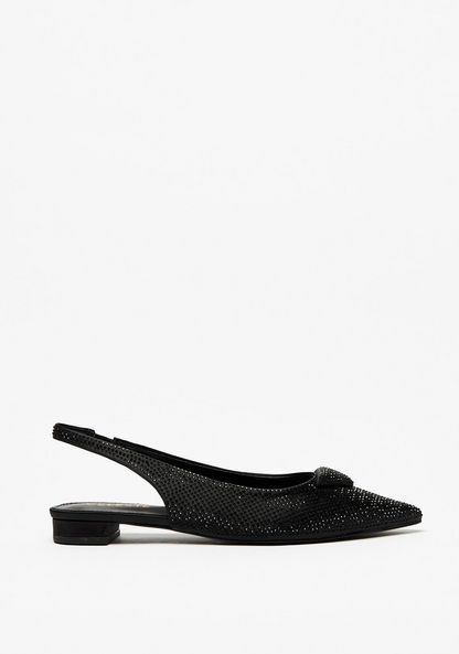 Celeste Women's Embellished Slingback Slip-On Ballerina Shoes-Women%27s Ballerinas-image-0