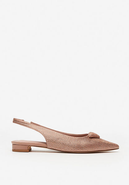 Celeste Women's Embellished Slingback Slip-On Ballerina Shoes
