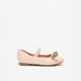 Juniors Bow Accent Round Toe Slip-On Ballerina Shoes-Girl%27s Ballerinas-thumbnail-2