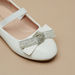 Juniors Bow Accent Round Toe Slip-On Ballerina Shoes-Girl%27s Ballerinas-thumbnail-4