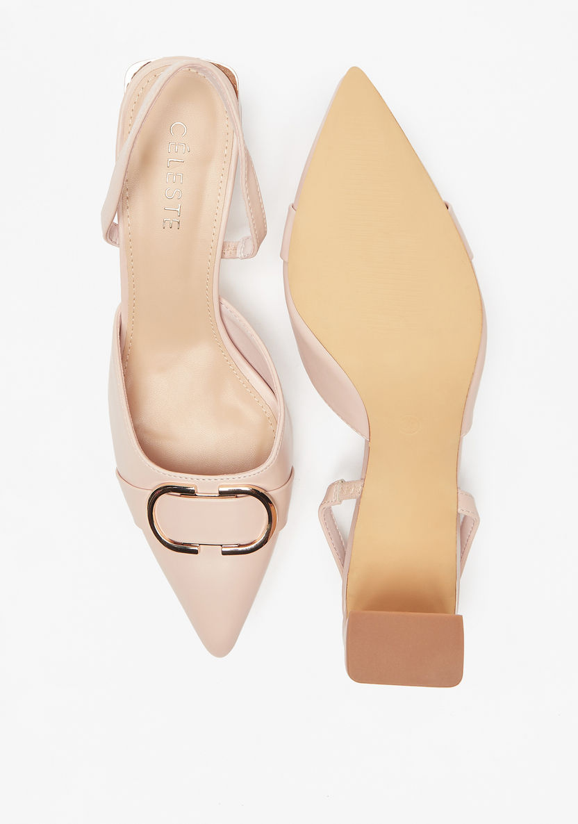 Celeste Women's Block Heel Sandals with Slingback-Women%27s Heel Shoes-image-3