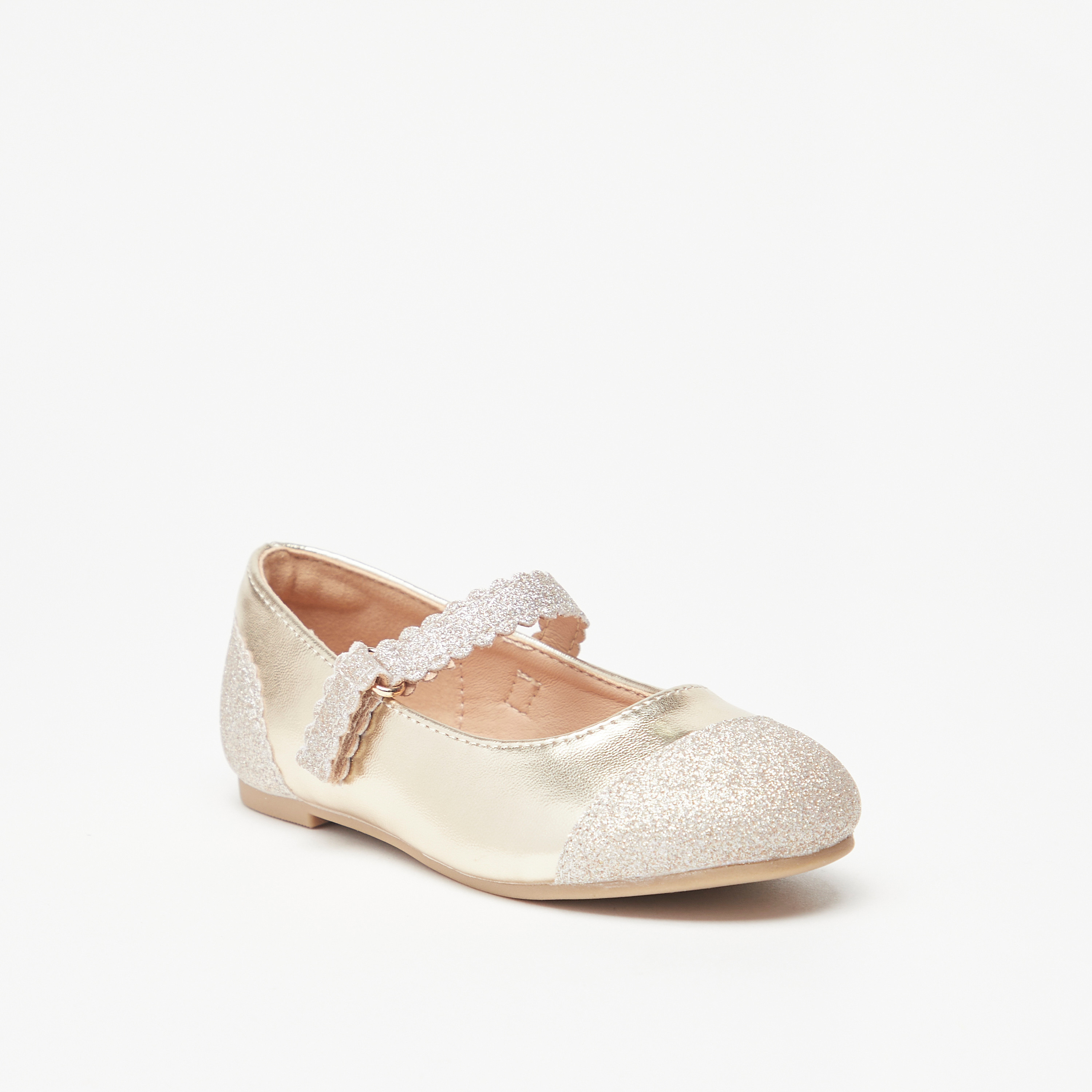 حذاء باليرينا بارز الملمس بشريط إغلاق من جونيورز-girls-shoes-maryjanes-image-1