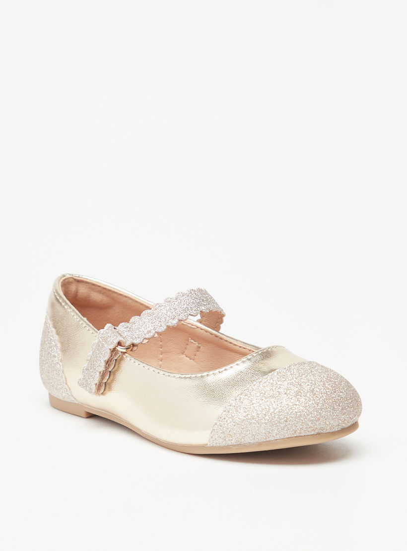 حذاء باليرينا بارز الملمس بشريط إغلاق من جونيورز-girls-shoes-maryjanes-image-1