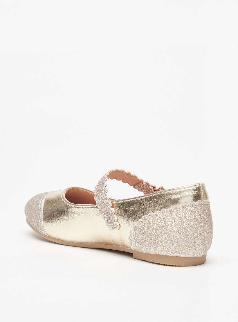 حذاء باليرينا بارز الملمس بشريط إغلاق من جونيورز-girls-shoes-maryjanes-image-2