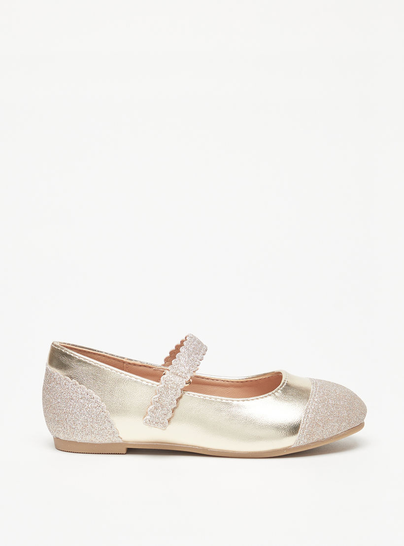حذاء باليرينا بارز الملمس بشريط إغلاق من جونيورز-girls-shoes-maryjanes-image-3