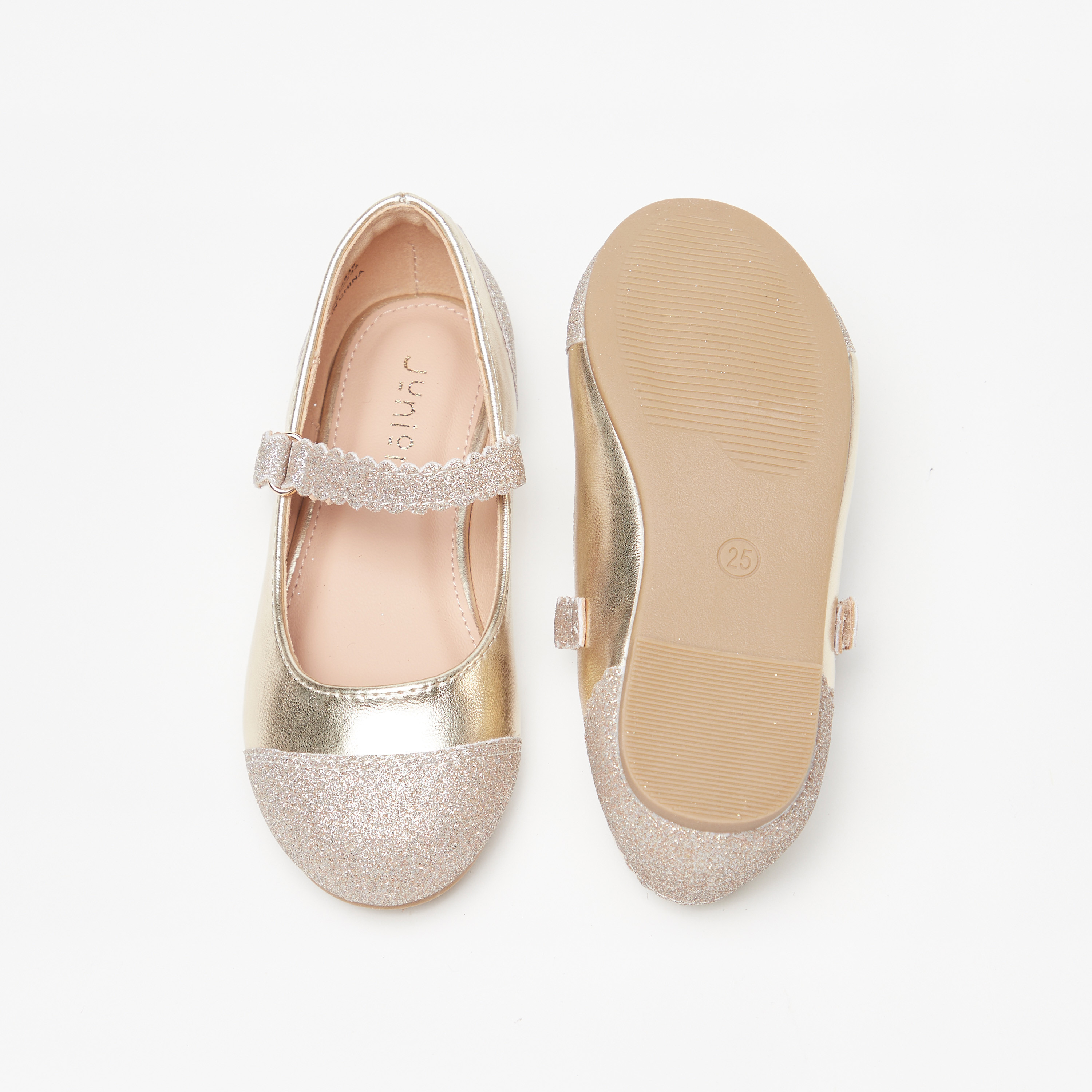 حذاء باليرينا بارز الملمس بشريط إغلاق من جونيورز-girls-shoes-maryjanes-image-4