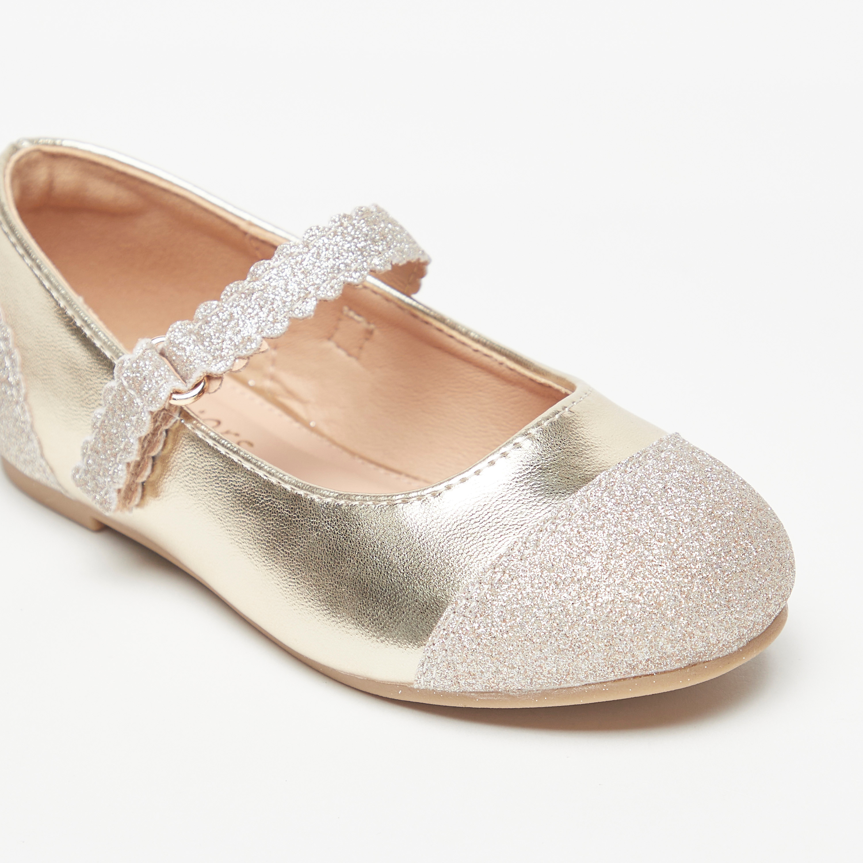حذاء باليرينا بارز الملمس بشريط إغلاق من جونيورز-girls-shoes-maryjanes-image-5