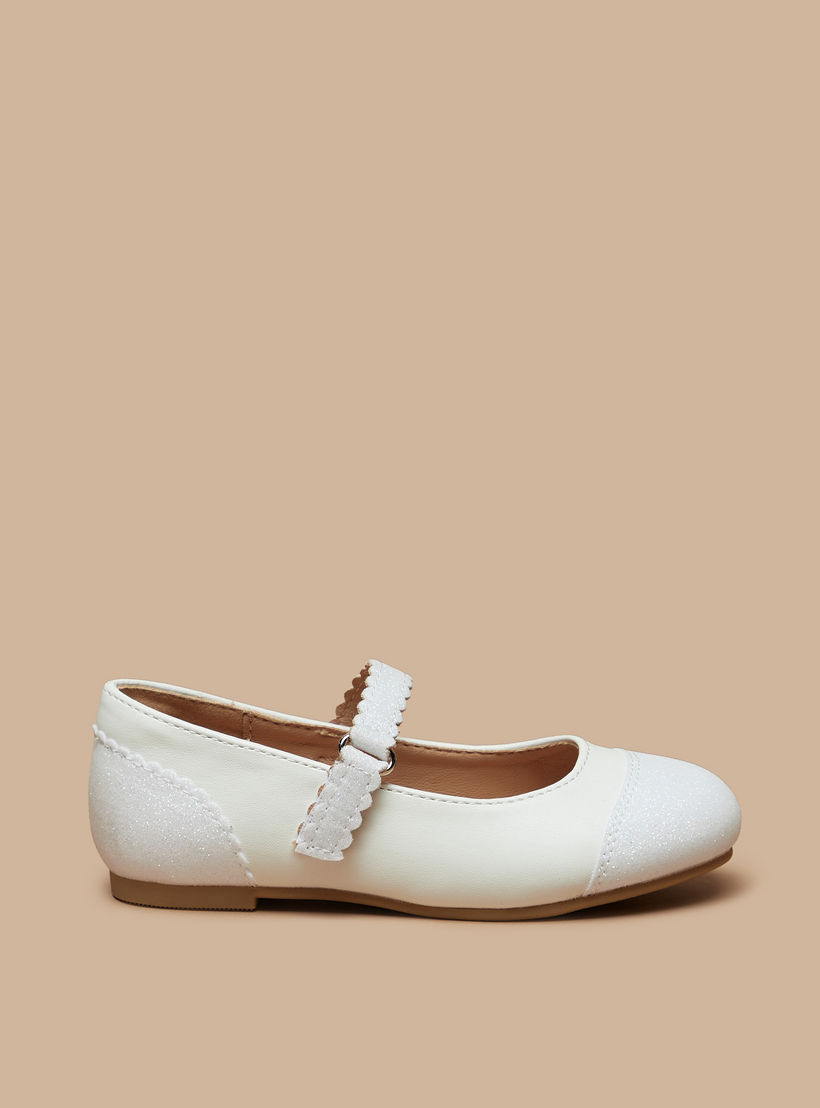 حذاء باليرينا بارز الملمس بشريط إغلاق من جونيورز-girls-shoes-maryjanes-image-3