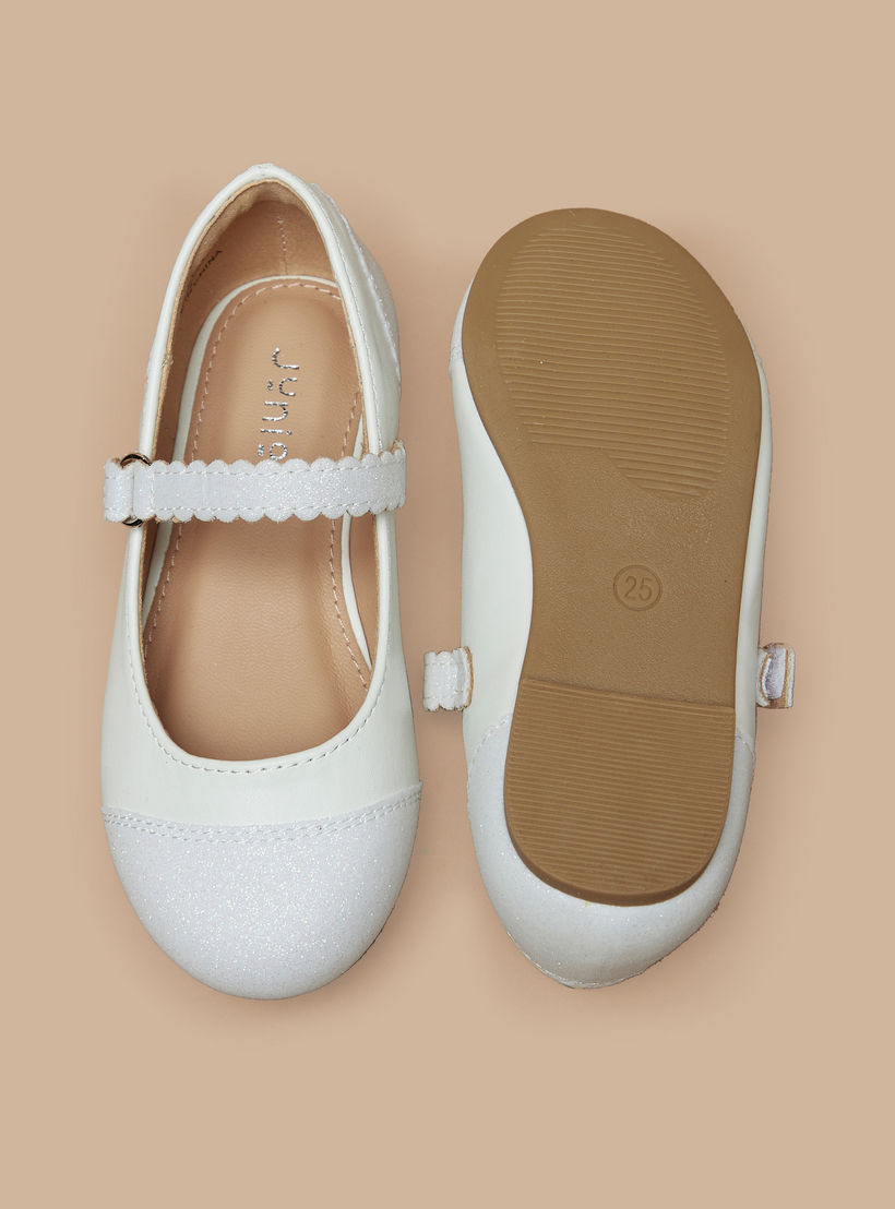 حذاء باليرينا بارز الملمس بشريط إغلاق من جونيورز-girls-shoes-maryjanes-image-4