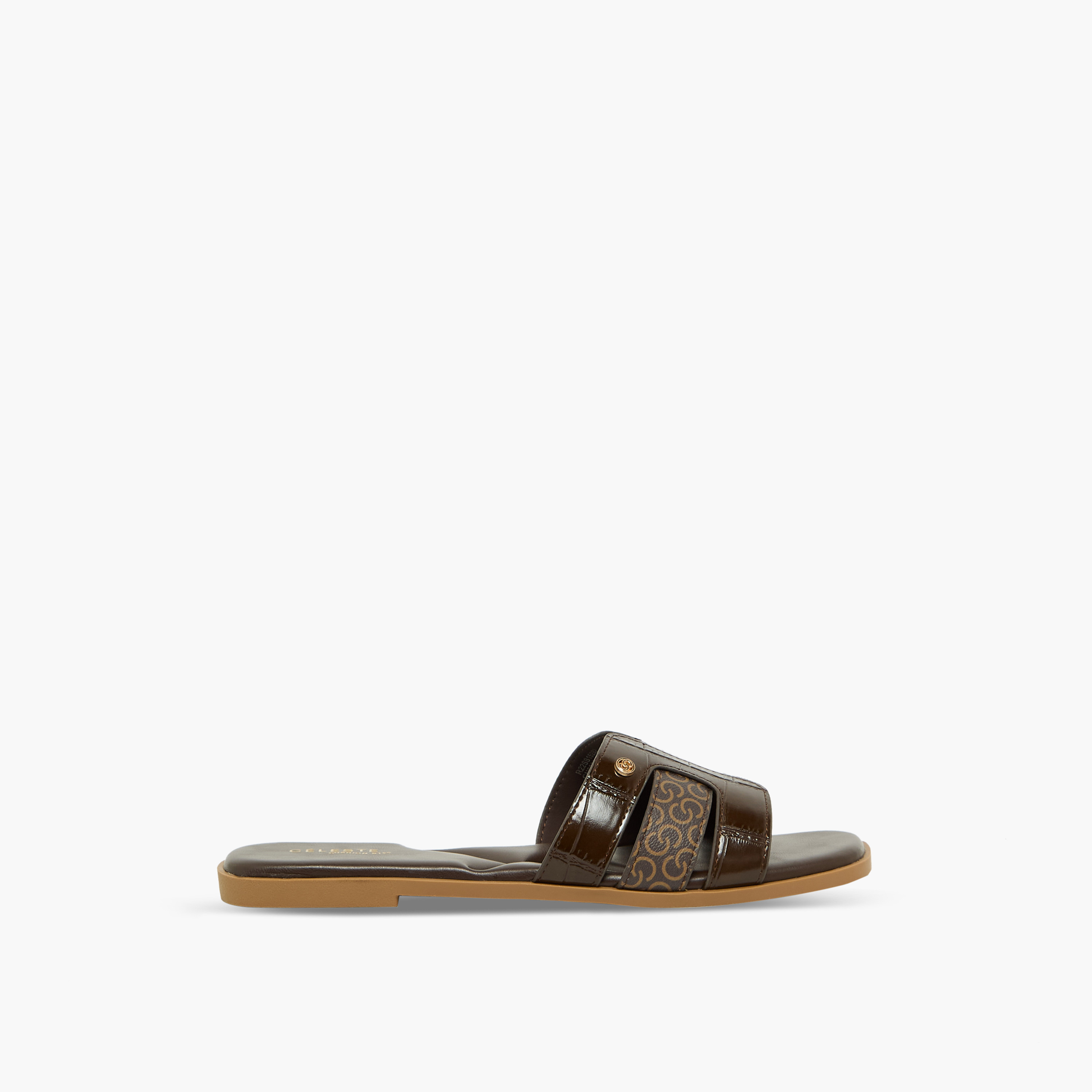 Celeste Women Monogram Print Sandals-women-shoes-sandals-flats-image-3