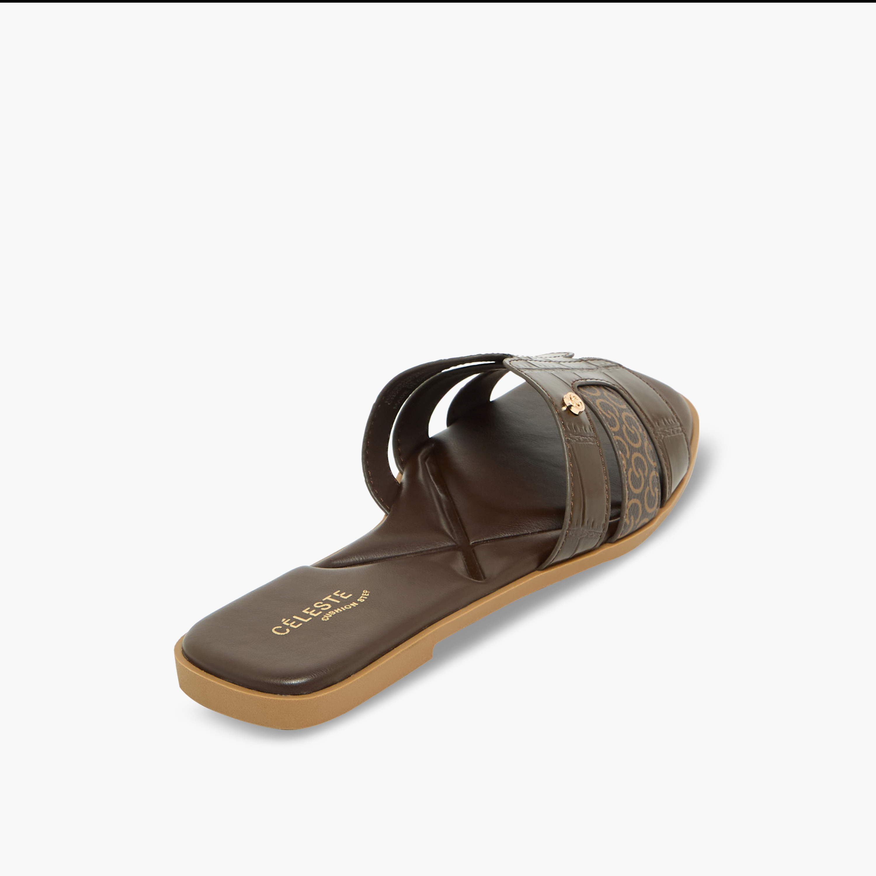 Celeste Women Monogram Print Sandals-women-shoes-sandals-flats-image-6