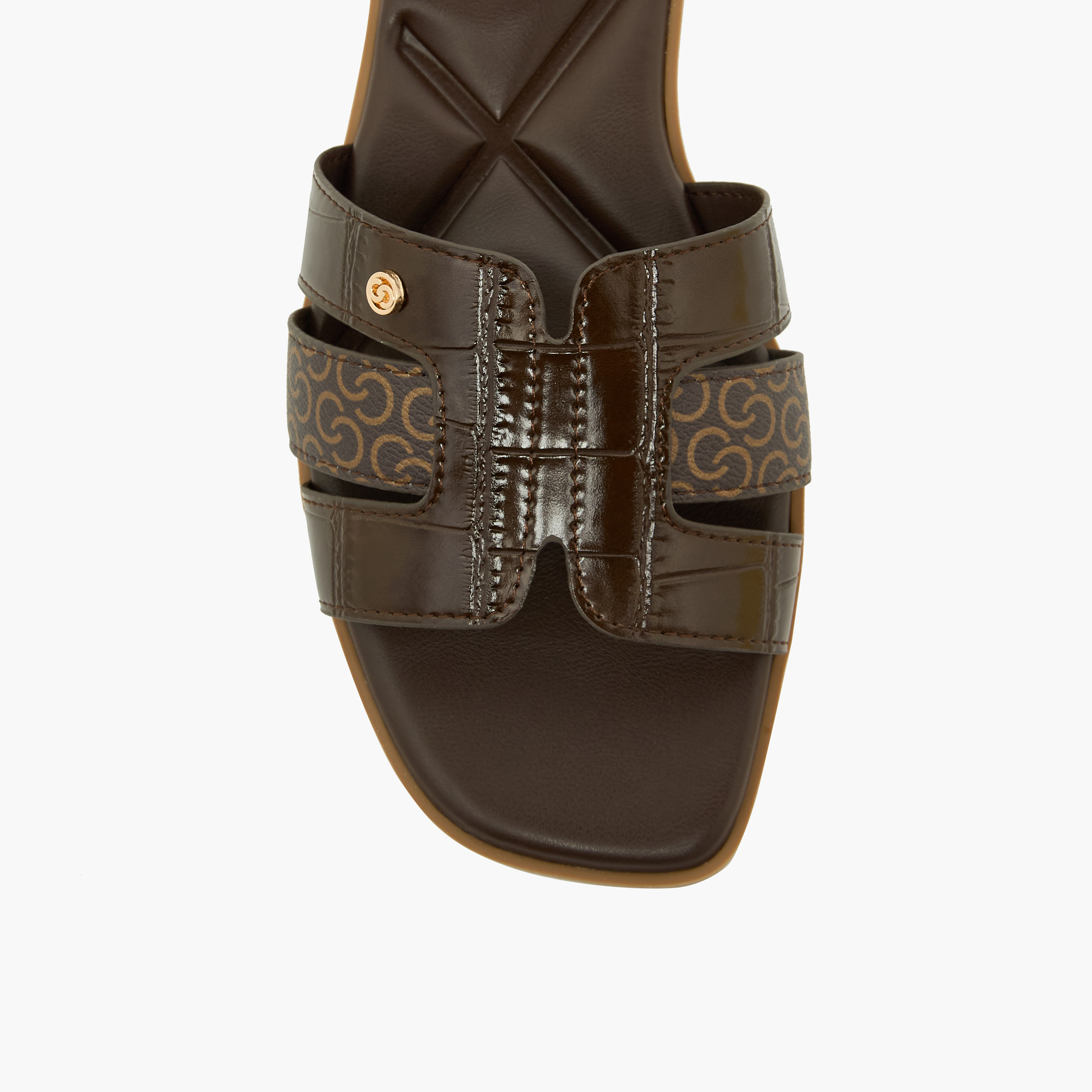 Celeste Women Monogram Print Sandals-women-shoes-sandals-flats-image-7